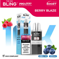 bulk wholesale The Bling 10k Pro Max Replacement Pods (BOX OF 5) - Berry Blaze