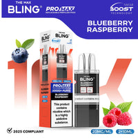 bulk wholesale The Bling 10k Pro Max Replacement Pods (BOX OF 5) - Blueberry Raspberry