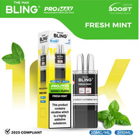 bulk wholesale The Bling 10k Pro Max Replacement Pods (BOX OF 5) - Fresh Mint