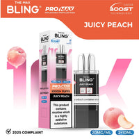 bulk wholesale The Bling 10k Pro Max Replacement Pods (BOX OF 5) - Juicy Peach