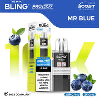 bulk wholesale The Bling 10k Pro Max Replacement Pods (BOX OF 5) - Mr Blue