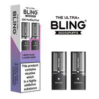 bulk wholesale The Bling Ultra Plus 30k Replacement Pods Pack of 5 - Berry Blaze/Cherry Berry