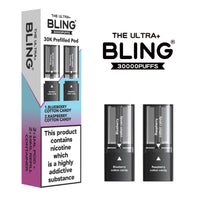 bulk wholesale The Bling Ultra Plus 30k Replacement Pods Pack of 5 - Blueberry Cotton Candy/Raspberry Cotton Candy