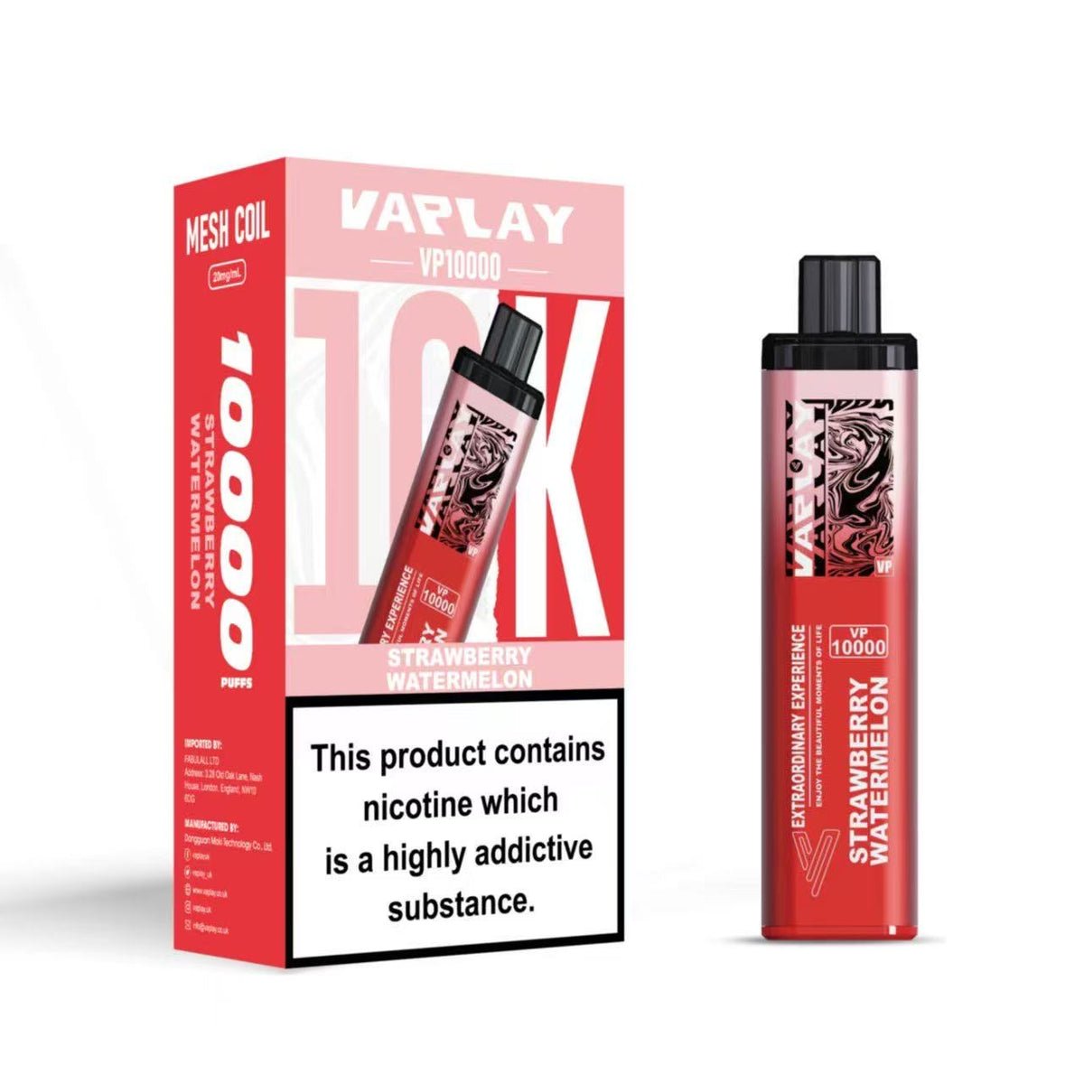 buy Vaplay VP10000 Prefilled Pod Vape Kit Box of 5 at Wolfvapes.co.uk