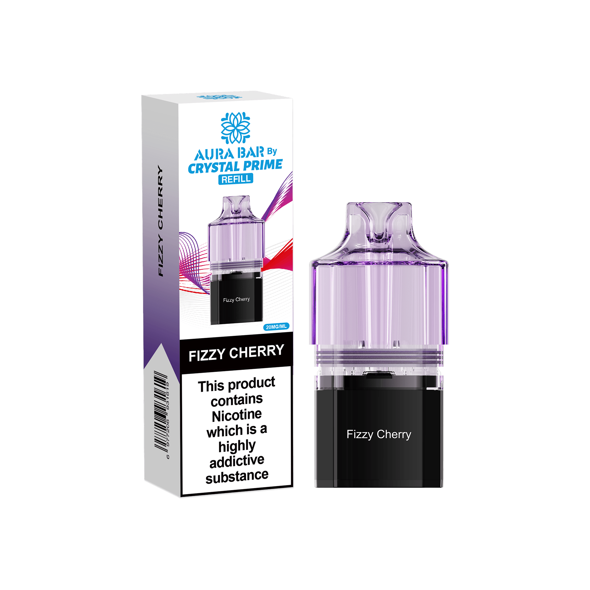 Crystal Prime Aura Bar 10k Replacement Pods Box of 5 - Wholesale Price !