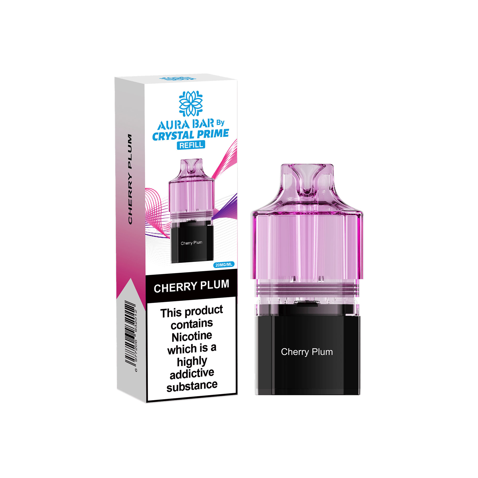 Crystal Prime Aura Bar 10k Replacement Pods Box of 5 - Wholesale Price !