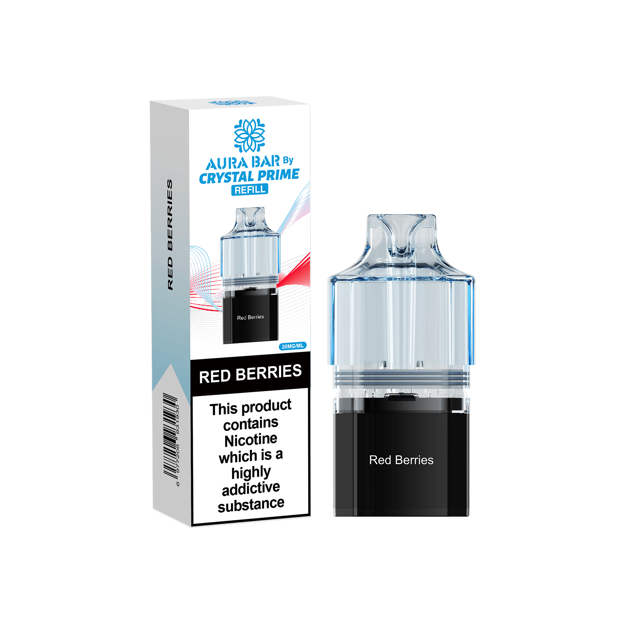 Crystal Prime Aura Bar 10k Replacement Pods Box of 5 - Wholesale Price !