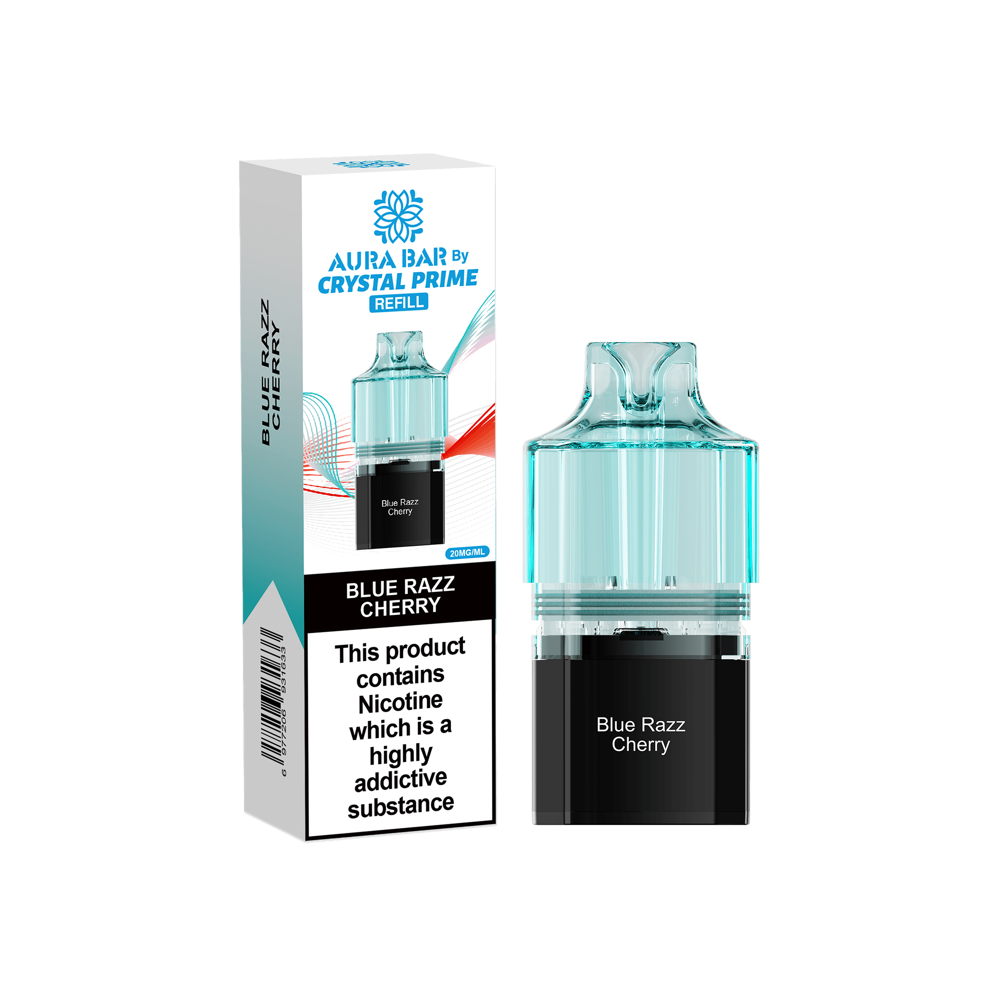 Crystal Prime Aura Bar 10k Replacement Pods Box of 5 - Wholesale Price !