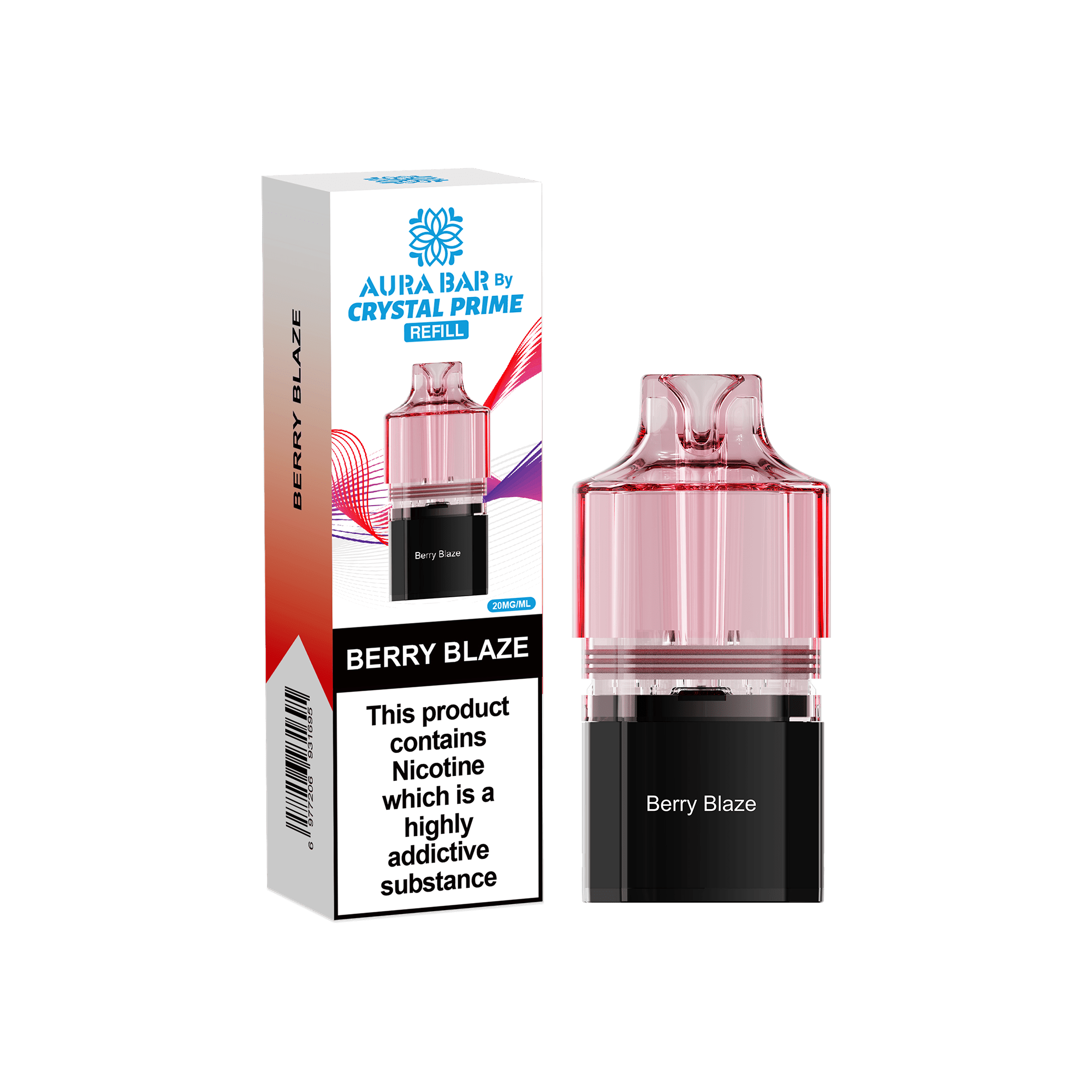 Crystal Prime Aura Bar 10k Replacement Pods Box of 5 - Wholesale Price !