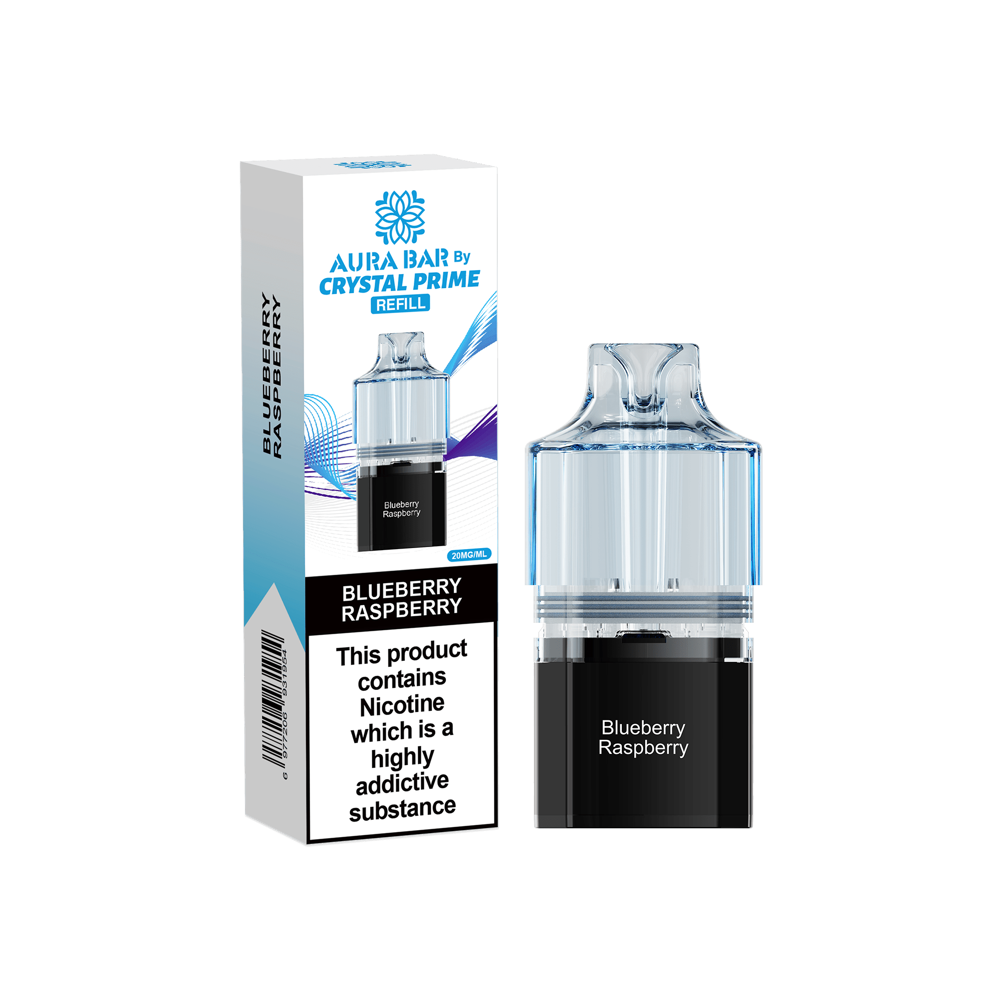 Crystal Prime Aura Bar 10k Replacement Pods Box of 5 - Wholesale Price !