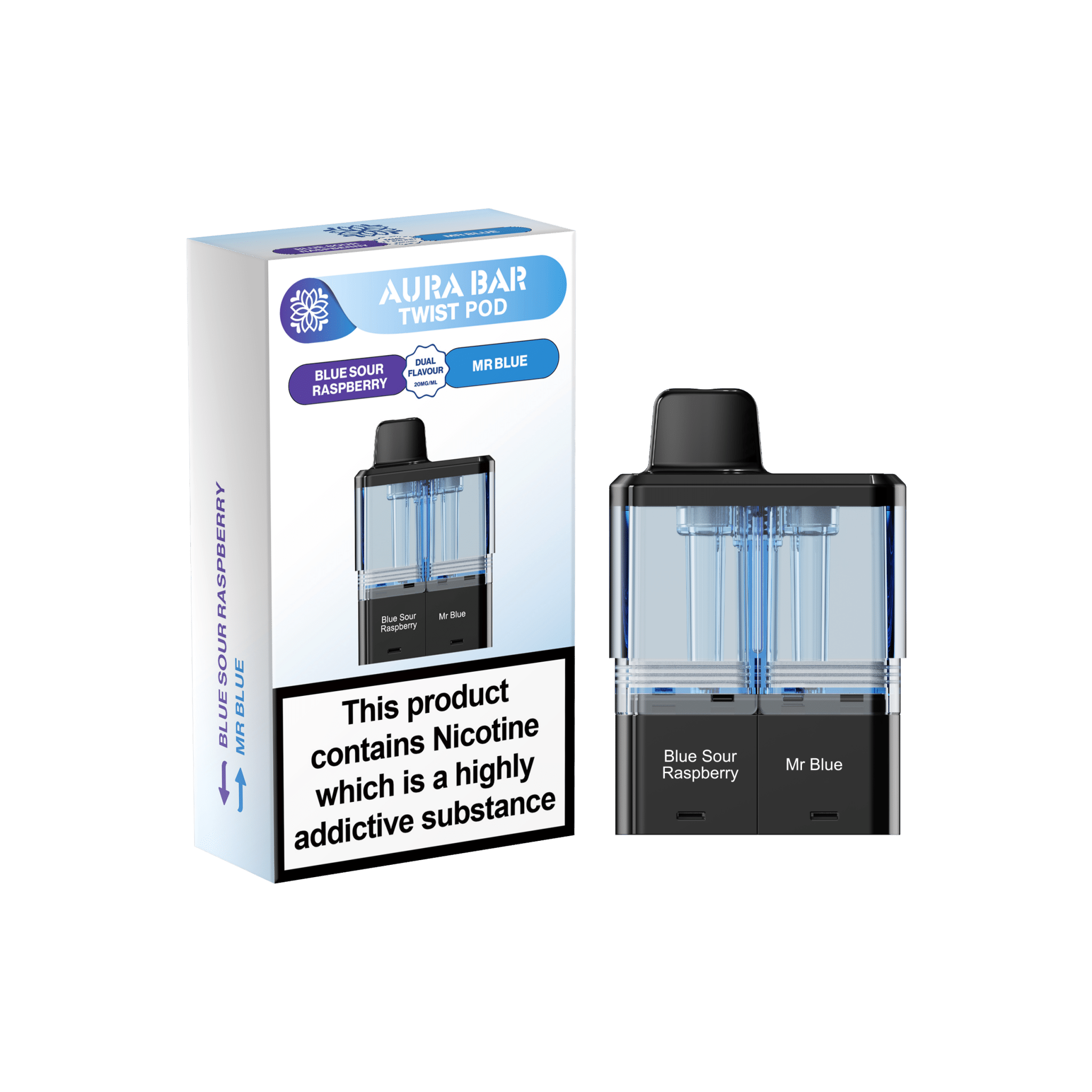 Crystal prime Twist Aura Bar 40k Pods Pack of 5 - Wholesale Price !