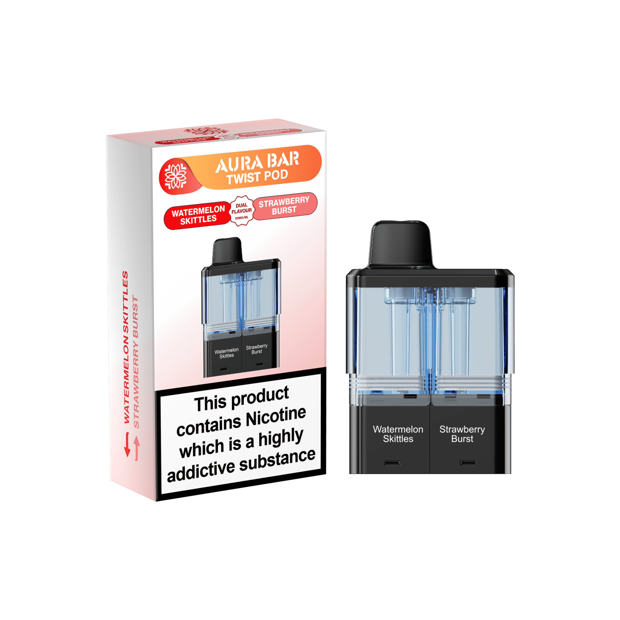 Crystal prime Twist Aura Bar 40k Pods Pack of 5 - Wholesale Price !