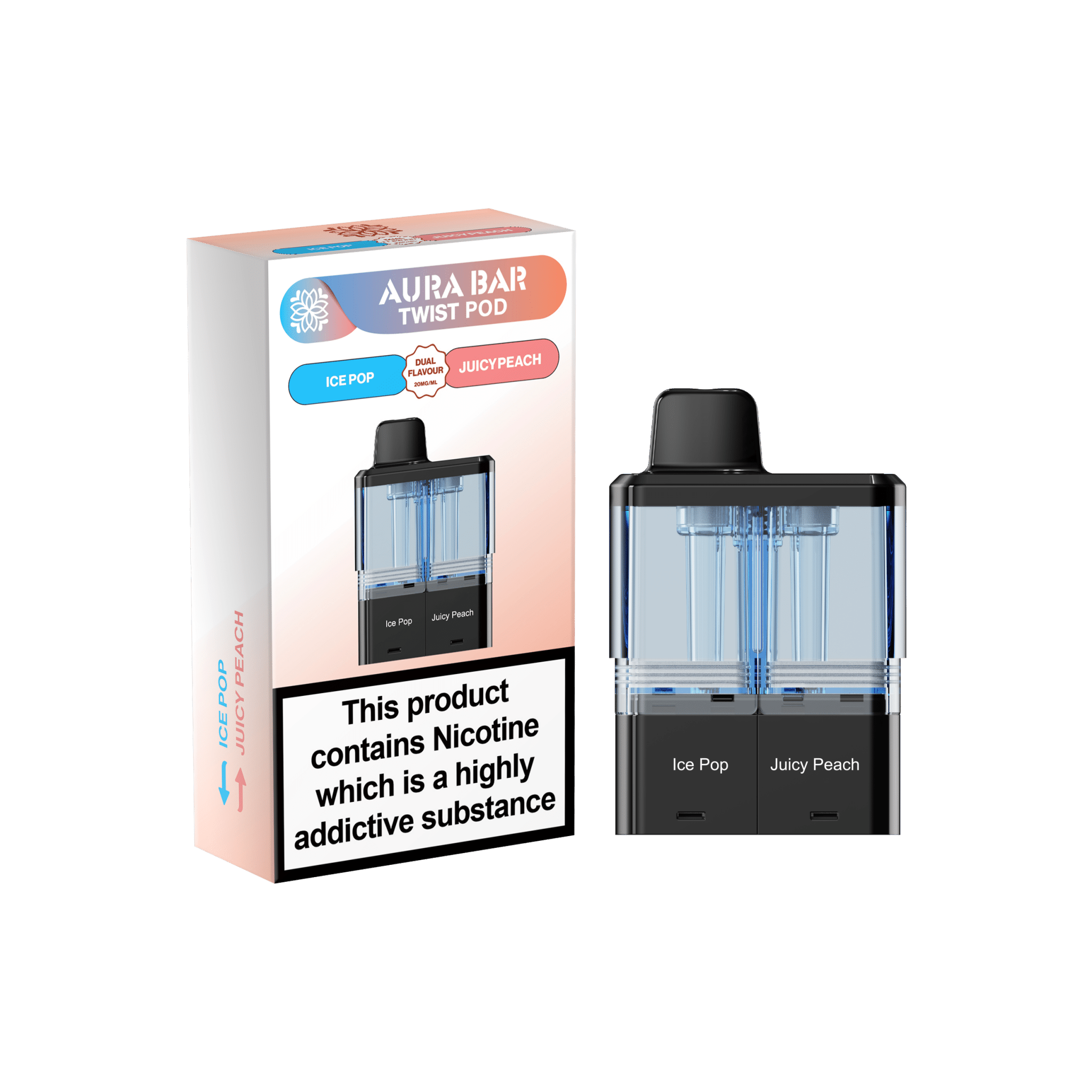 Crystal prime Twist Aura Bar 40k Pods Pack of 5 - Wholesale Price !