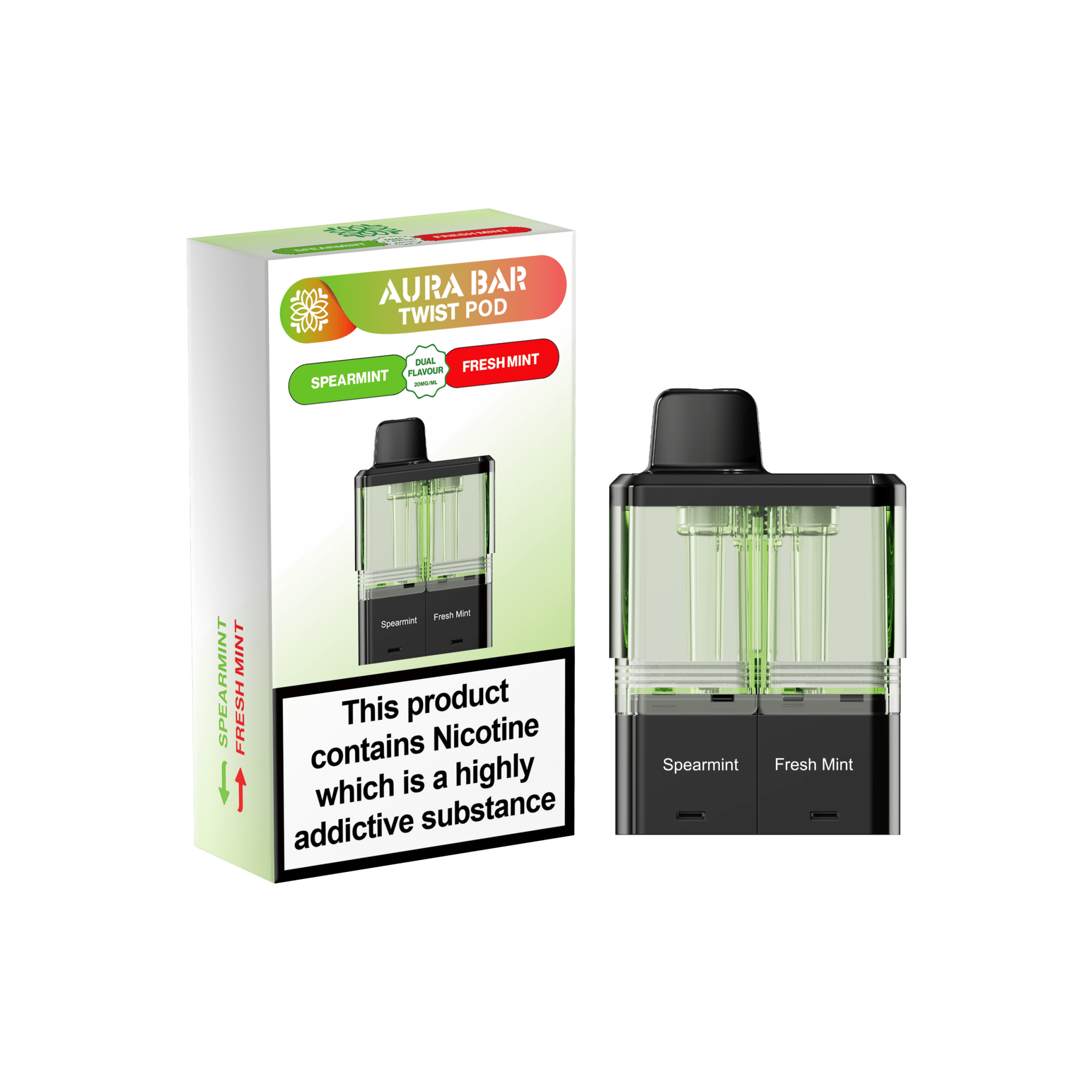 Crystal prime Twist Aura Bar 40k Pods Pack of 5 - Wholesale Price !