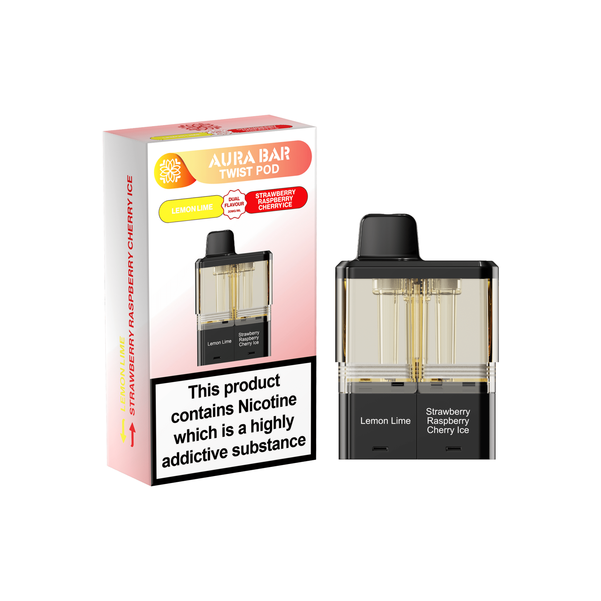 Crystal prime Twist Aura Bar 40k Pods Pack of 5 - Wholesale Price !