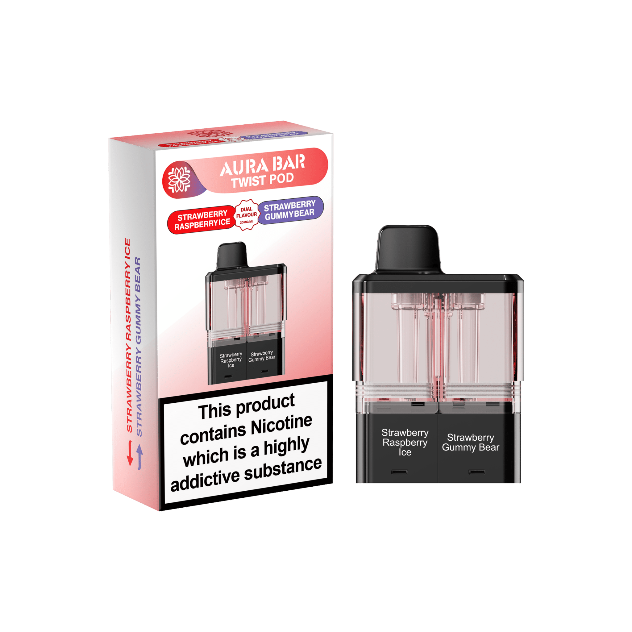 Crystal prime Twist Aura Bar 40k Pods Pack of 5 - Wholesale Price !