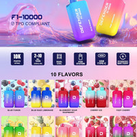 Defender F1 - 10000 Prefilled Pod Vape Kit ( Box of 5 ) - Blue Fusion - vapeukwholesale