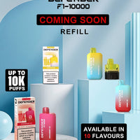 Defender F1 - 10000 Prefilled Pod Vape Kit ( Box of 5 ) - Blue Fusion - vapeukwholesale
