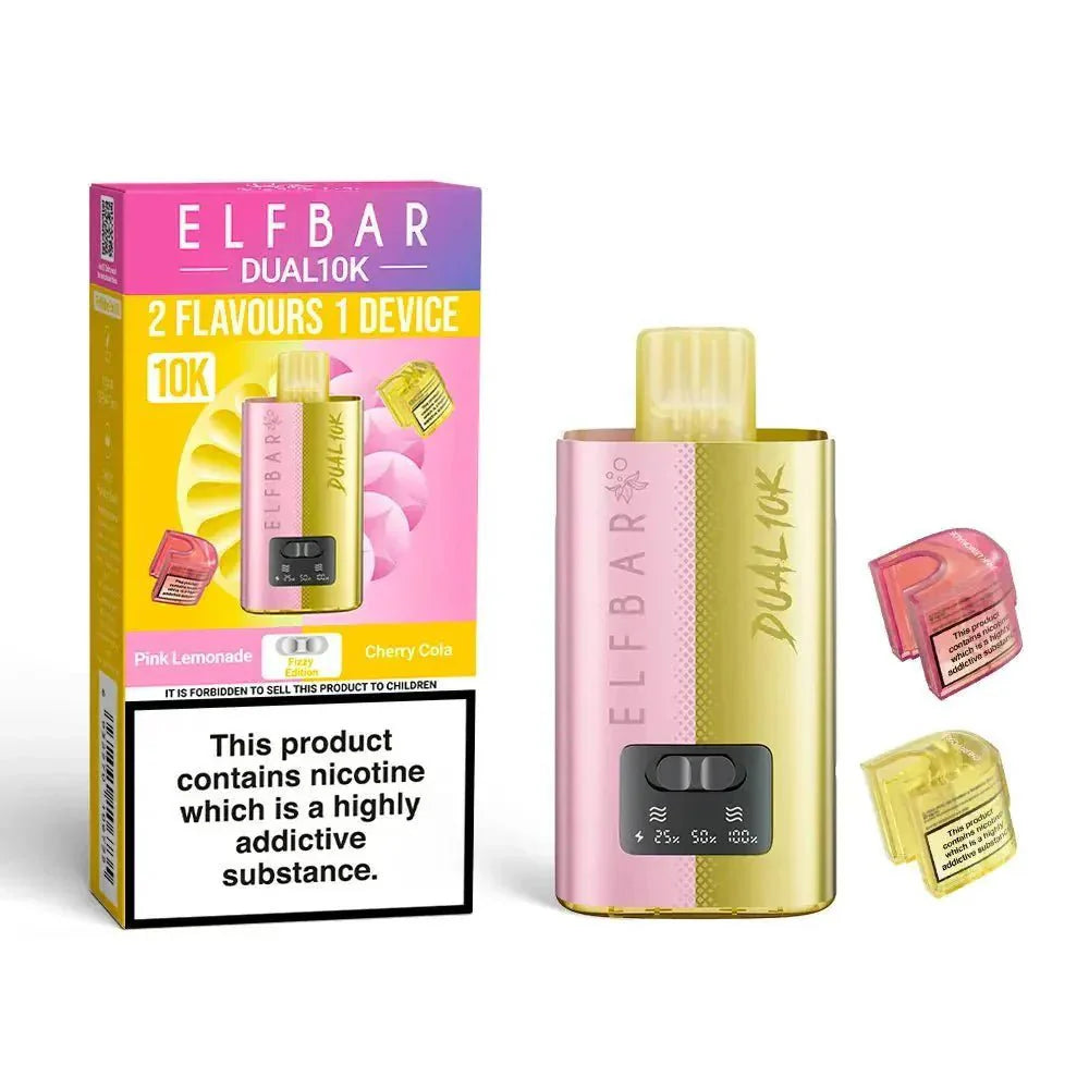 Elf Bar Dual 10K Disposable 2 in 1 Vape Box of 5 - #Simbavapeswholesale#