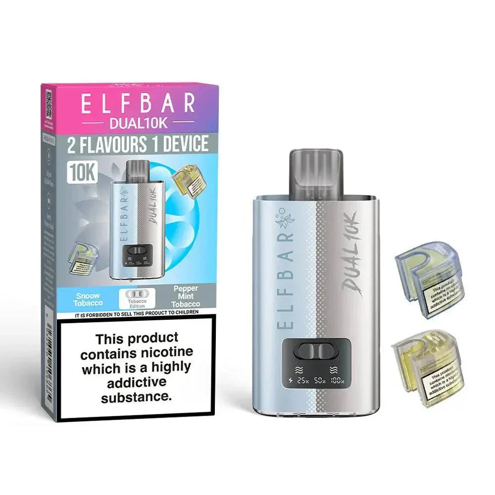 Elf Bar Dual 10K Disposable 2 in 1 Vape Box of 5 - #Simbavapeswholesale#