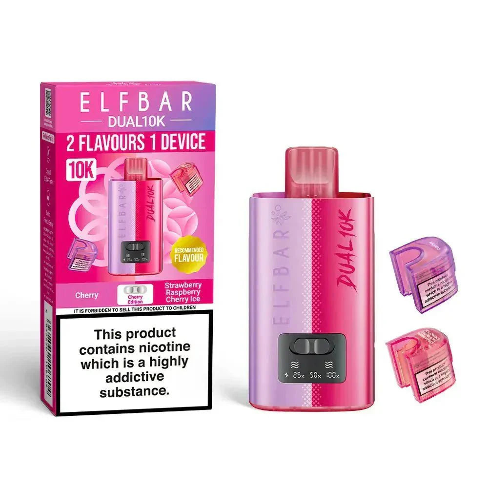 Elf Bar Dual 10K Disposable 2 in 1 Vape Box of 5 - #Simbavapeswholesale#