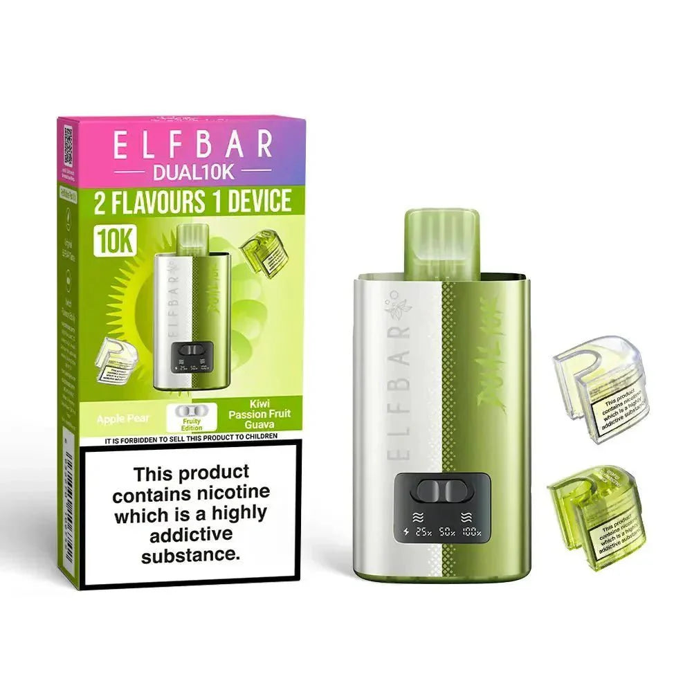 Elf Bar Dual 10K Disposable 2 in 1 Vape Box of 5 - #Simbavapeswholesale#