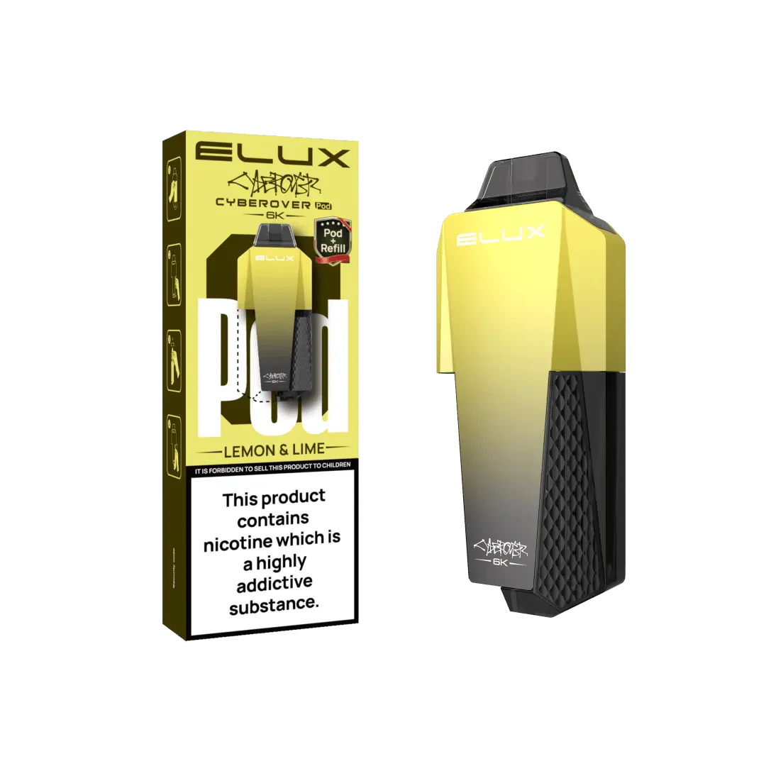 Elux Cyberover 6K Replacement Pods - Lemon & Lime - vapeukwholesale