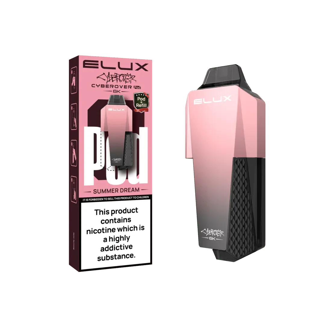 Elux Cyberover 6K Replacement Pods - Strawberry Watermelon Bubblegum - vapeukwholesale