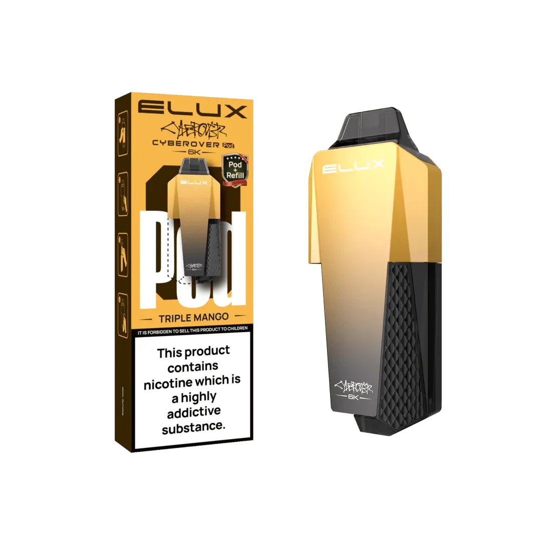 Elux Cyberover 6K Replacement Pods - Triple Mango - vapeukwholesale