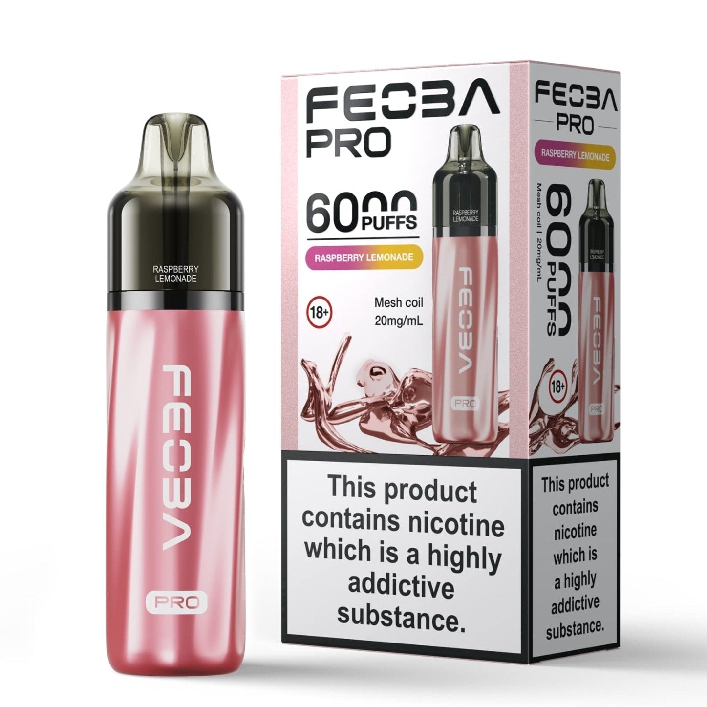 Feoba Pro 6000+ Disposbale Vape Box of 5 - #Simbavapeswholesale#