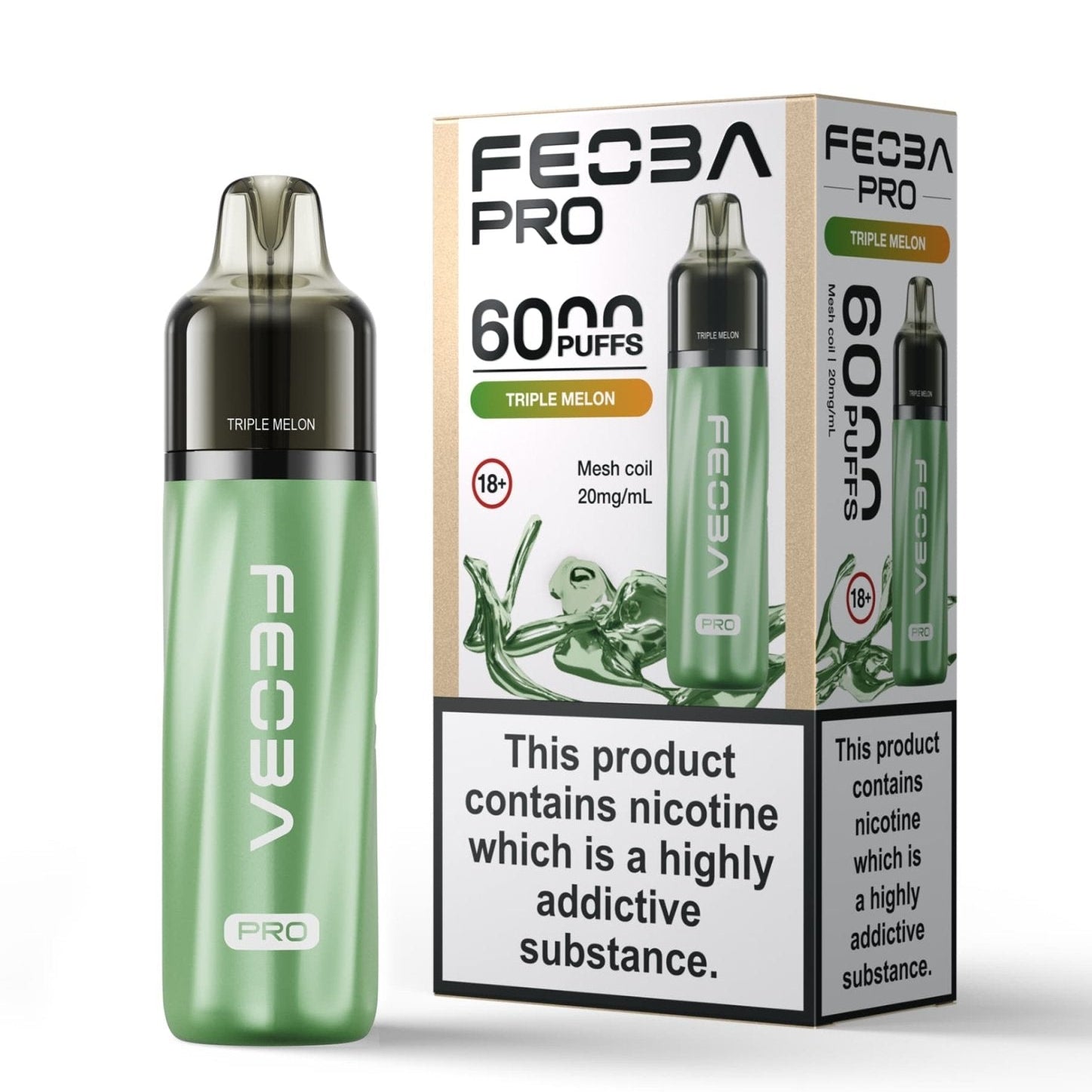 Feoba Pro 6000+ Disposbale Vape Box of 5 - #Simbavapeswholesale#