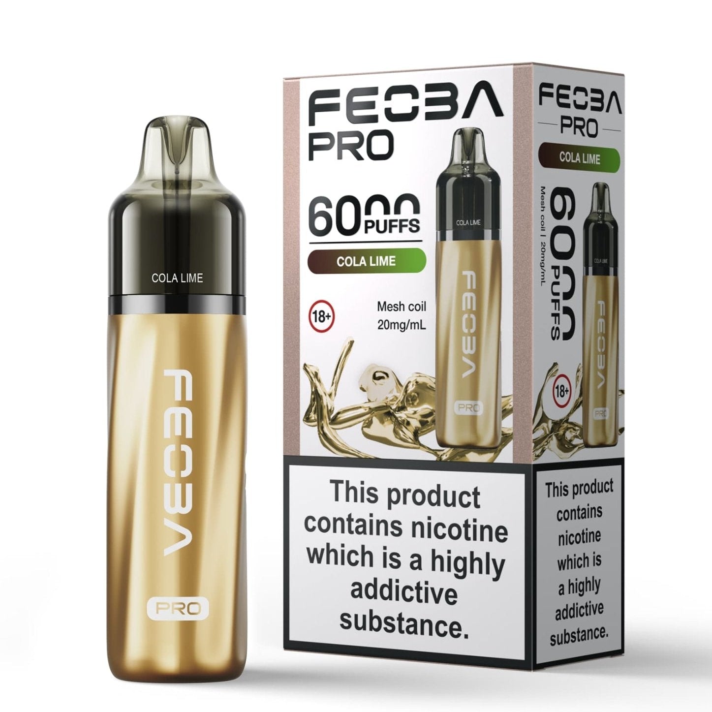 Feoba Pro 6000+ Disposbale Vape Box of 5 - #Simbavapeswholesale#