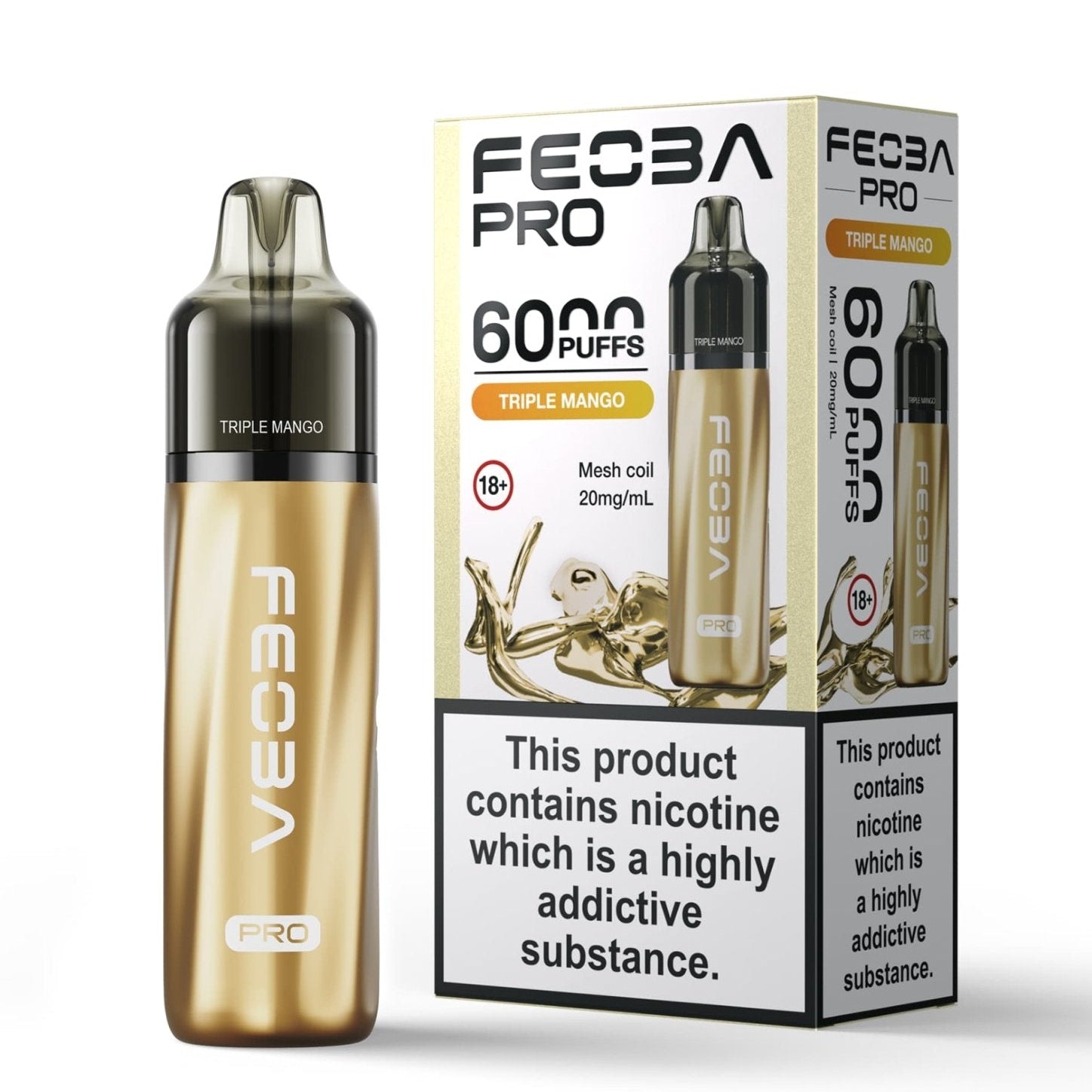 Feoba Pro 6000+ Disposbale Vape Box of 5 - #Simbavapeswholesale#