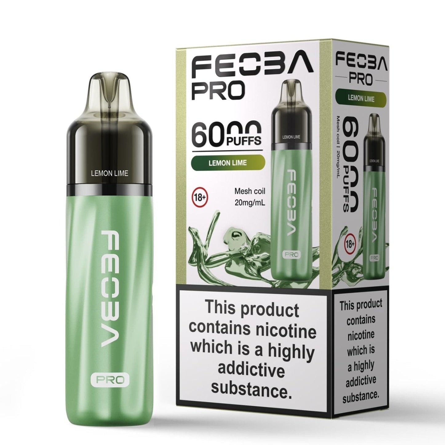 Feoba Pro 6000+ Disposbale Vape Box of 5 - #Simbavapeswholesale#