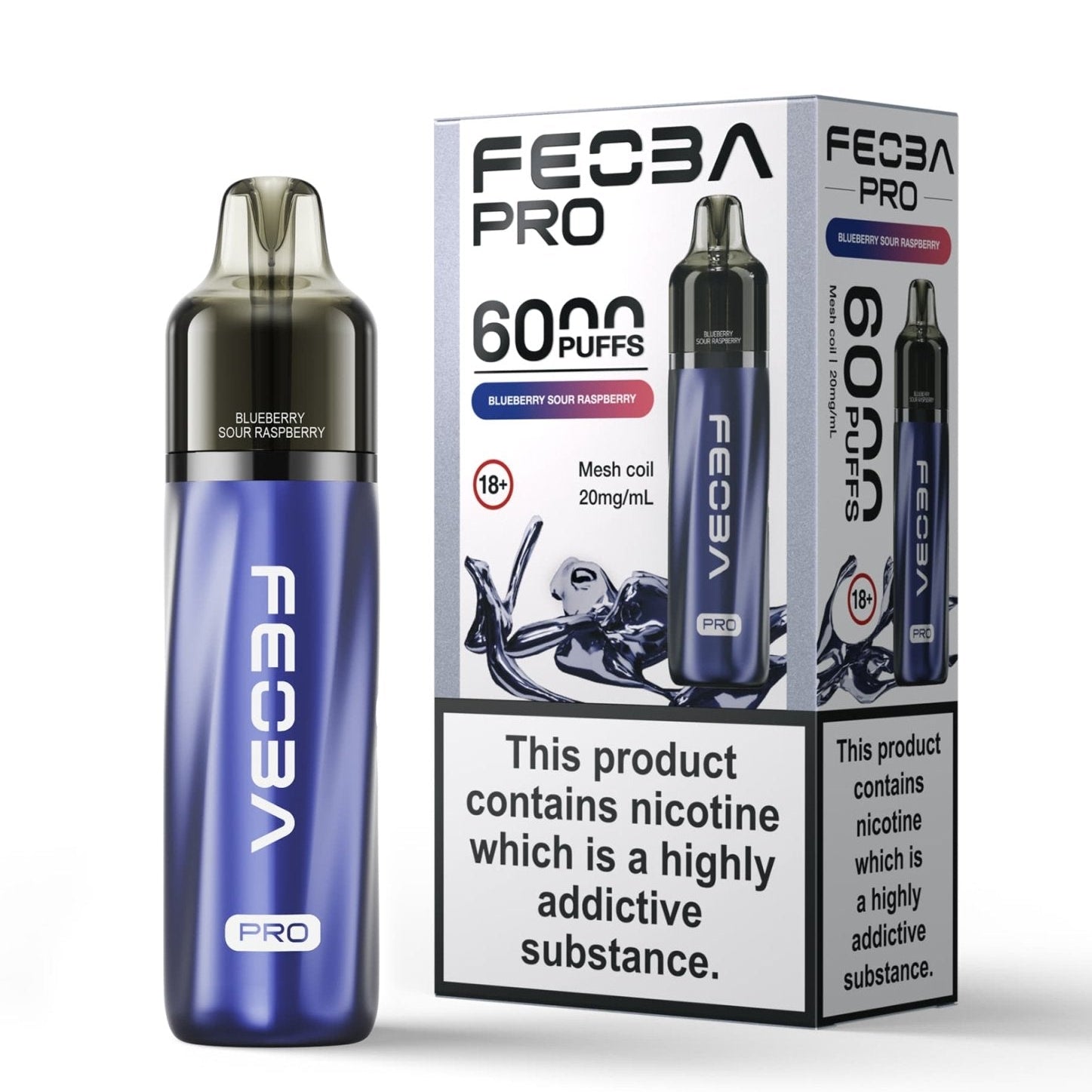 Feoba Pro 6000+ Disposbale Vape Box of 5 - #Simbavapeswholesale#