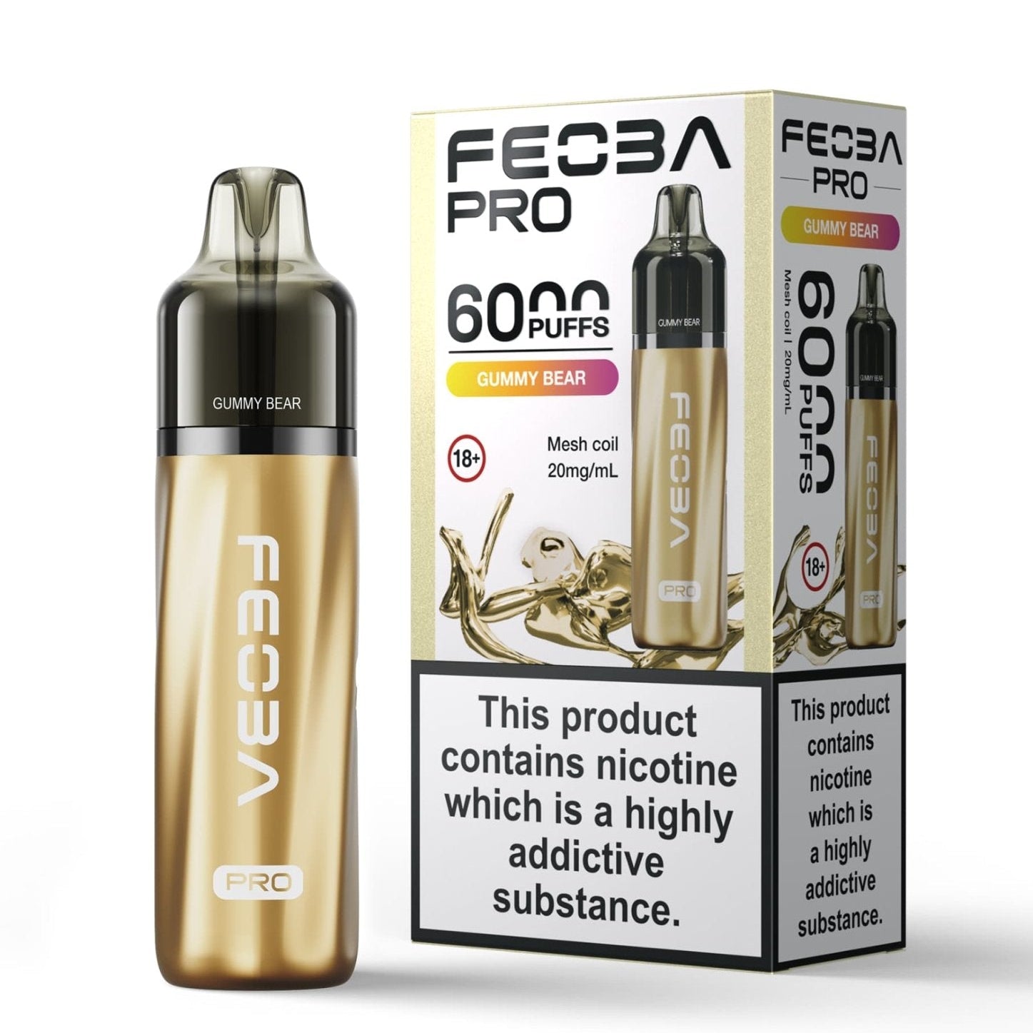 Feoba Pro 6000+ Disposbale Vape Box of 5 - #Simbavapeswholesale#