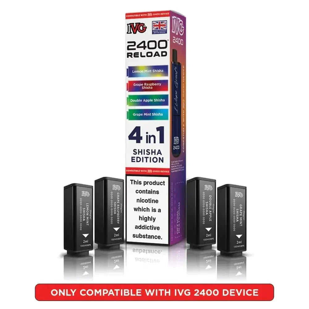 IVG 2400 Reload 4 in 1 Prefilled Pods | Pack of 5 - #Simbavapeswholesale#