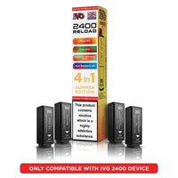 IVG 2400 Reload 4 in 1 Prefilled Pods | Pack of 5 - #Simbavapeswholesale#