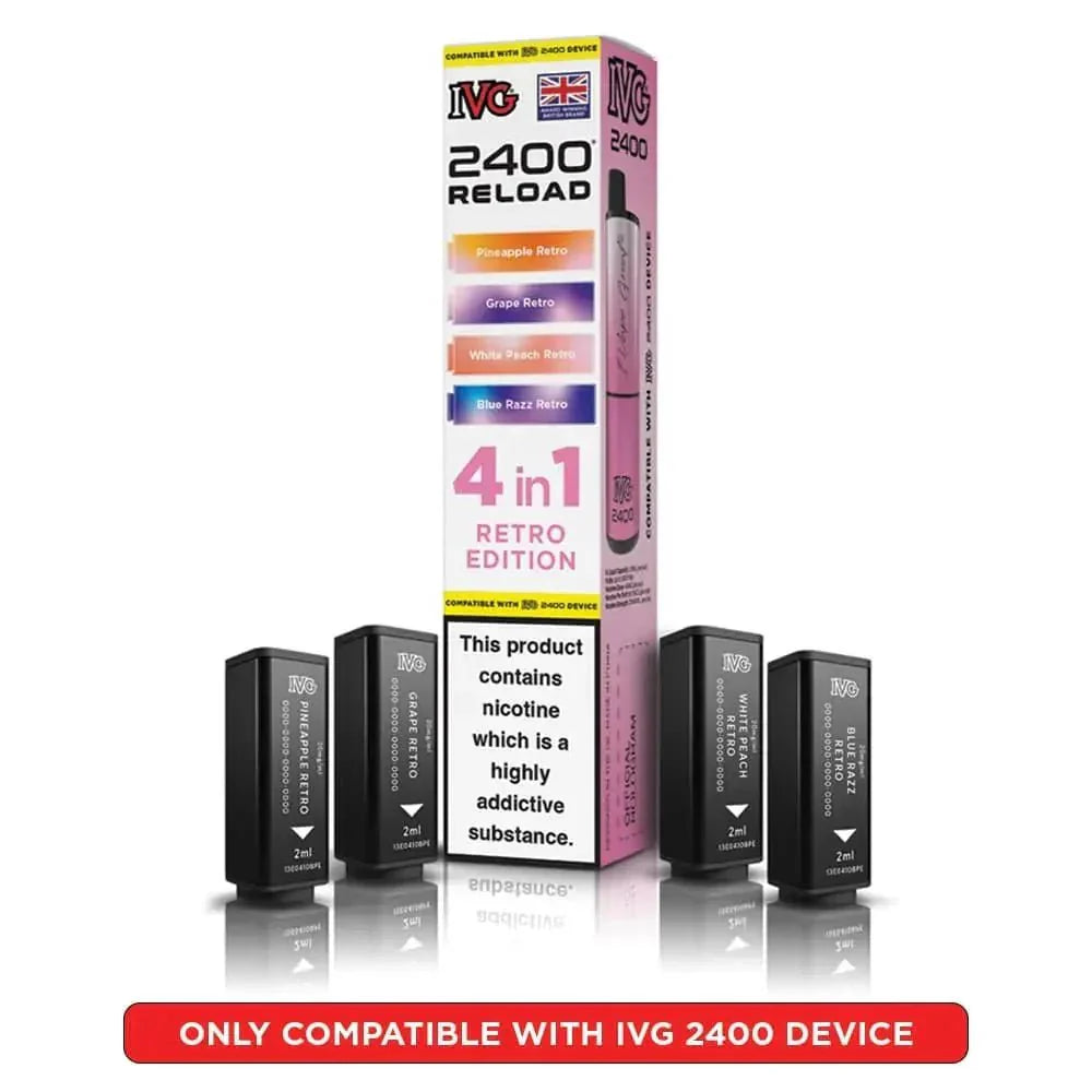 IVG 2400 Reload 4 in 1 Prefilled Pods | Pack of 5 - #Simbavapeswholesale#