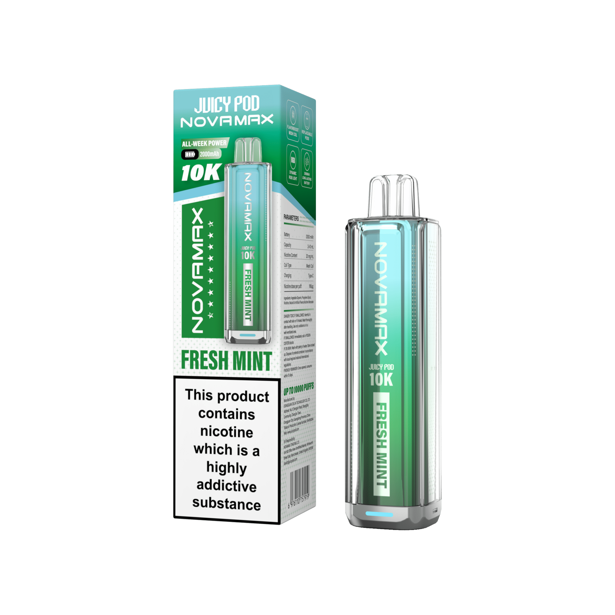 Juicy Pod Novamax 10k Prefilled Pod Vape Kit Pack of 5 - #Simbavapeswholesale#