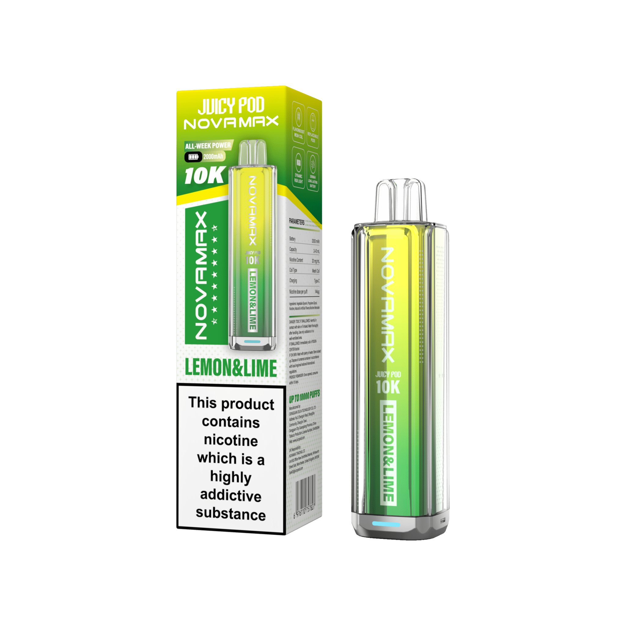 Juicy Pod Novamax 10k Prefilled Pod Vape Kit Pack of 5 - #Simbavapeswholesale#