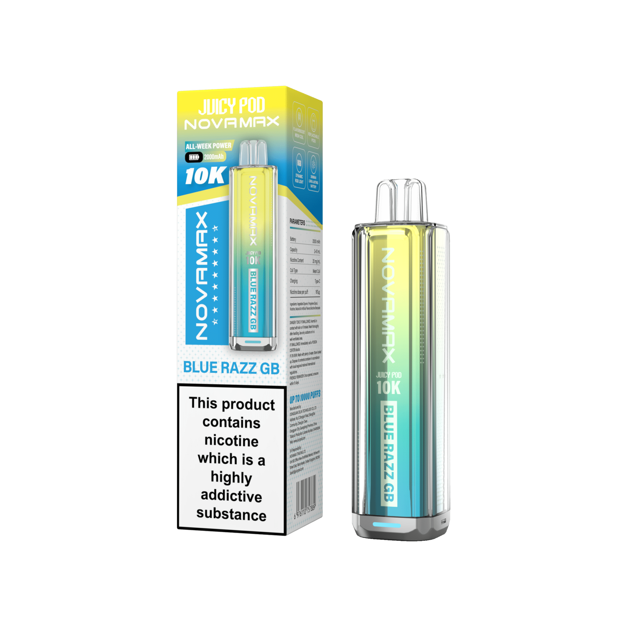 Juicy Pod Novamax 10k Prefilled Pod Vape Kit Pack of 5 - #Simbavapeswholesale#