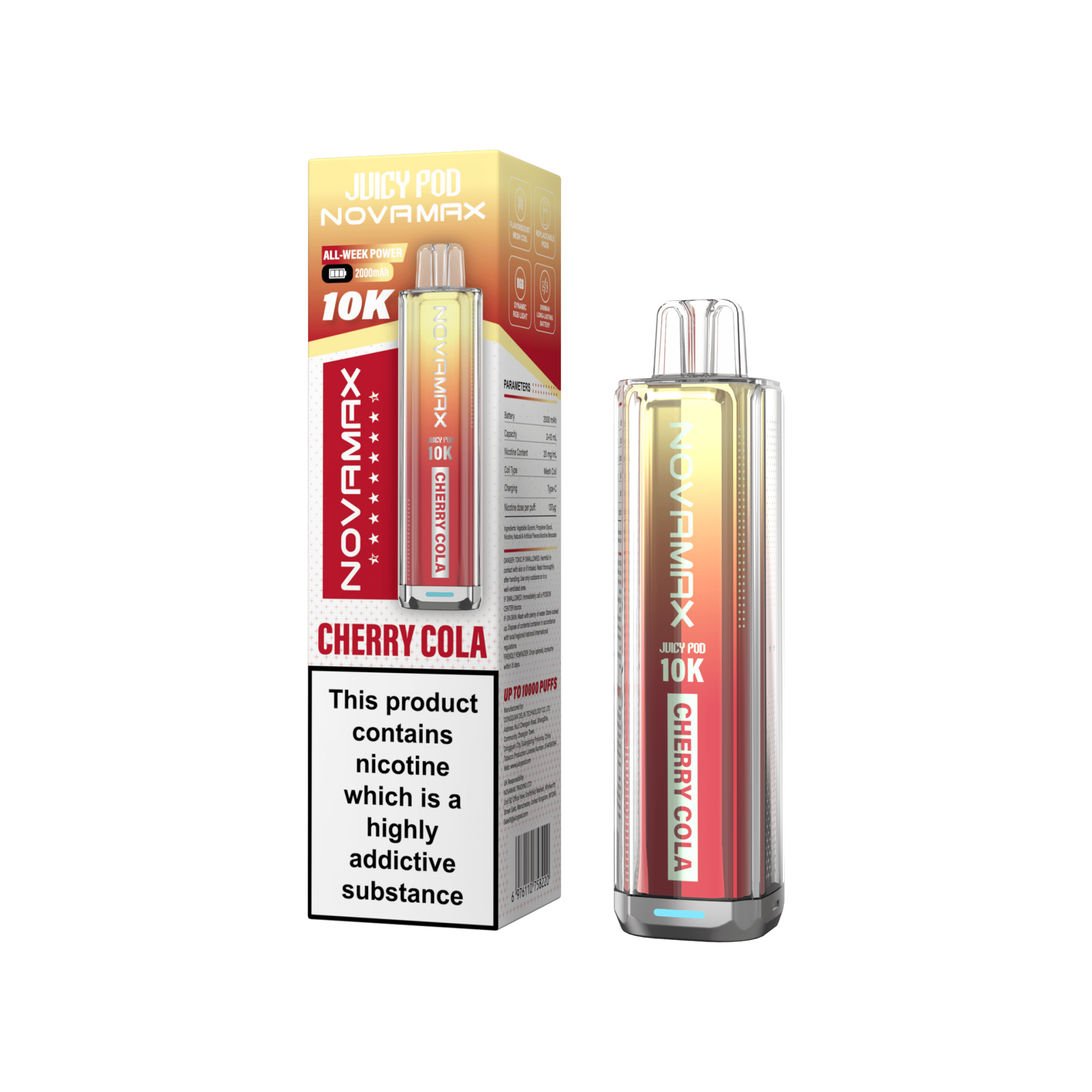 Juicy Pod Novamax 10k Prefilled Pod Vape Kit Pack of 5 - #Simbavapeswholesale#