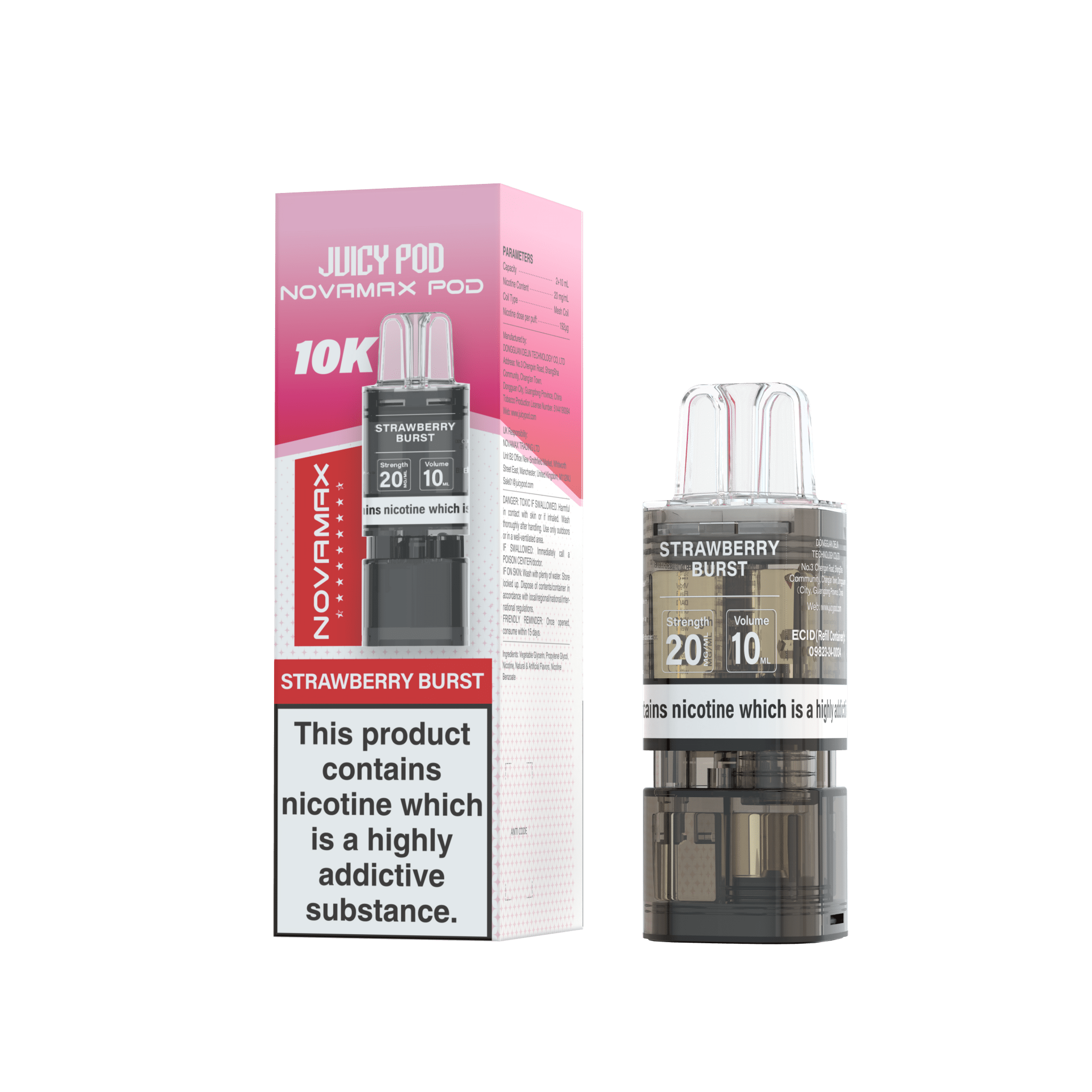 Juicy Pod Novamax 10k Replacement Pods - #Simbavapeswholesale#