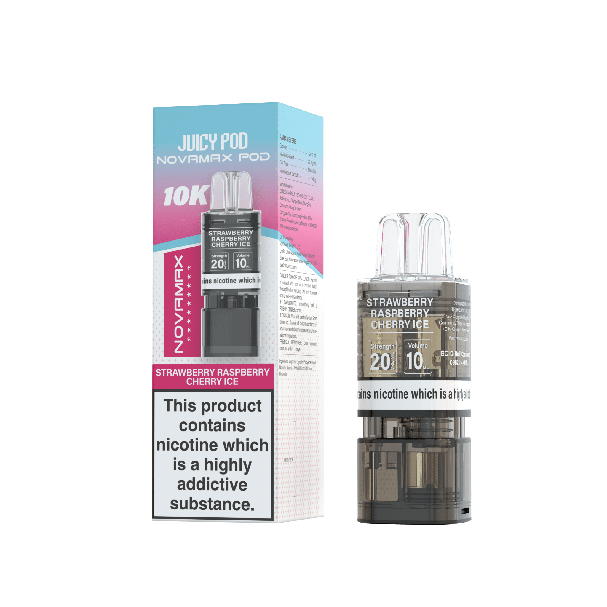 Juicy Pod Novamax 10k Replacement Pods - #Simbavapeswholesale#