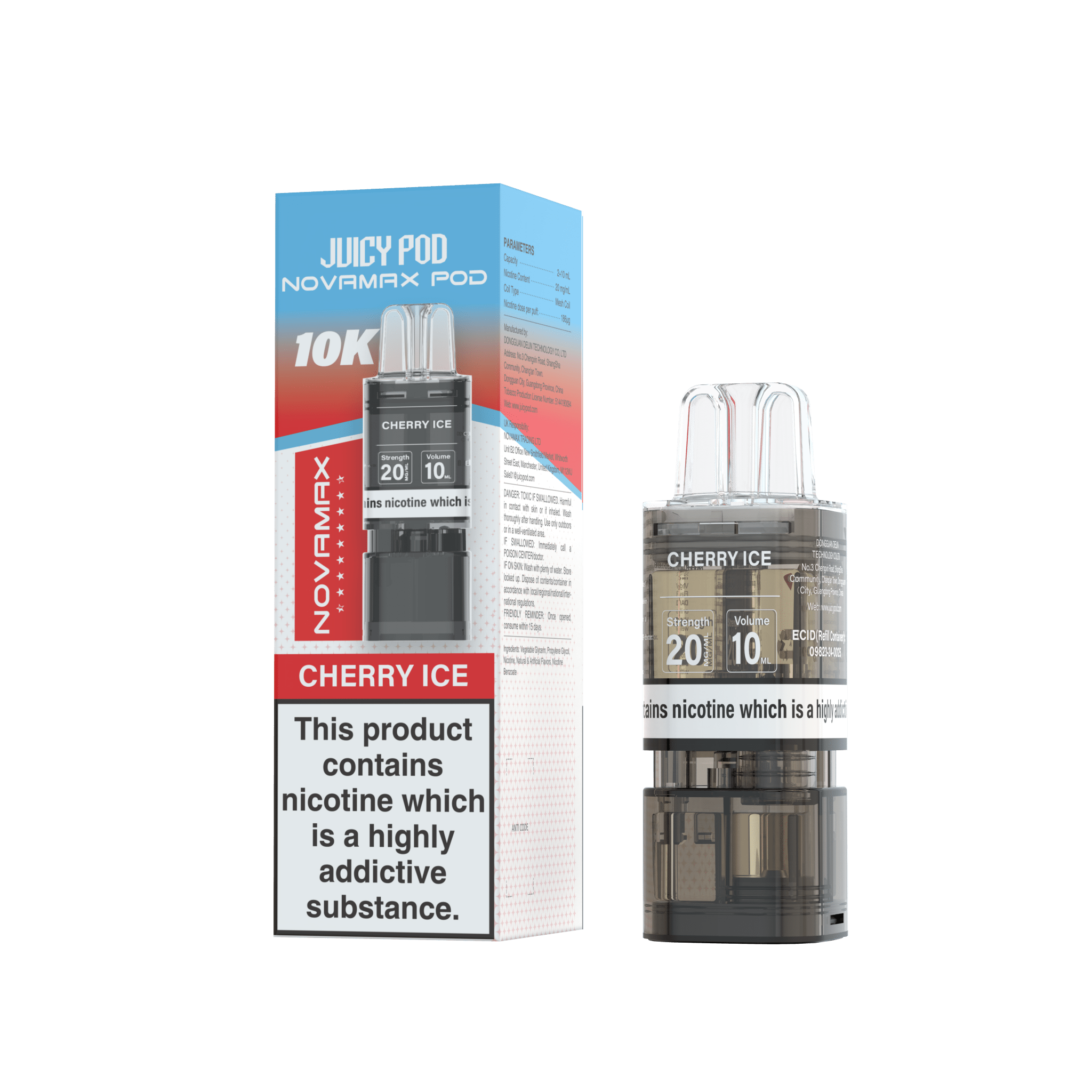 Juicy Pod Novamax 10k Replacement Pods - #Simbavapeswholesale#