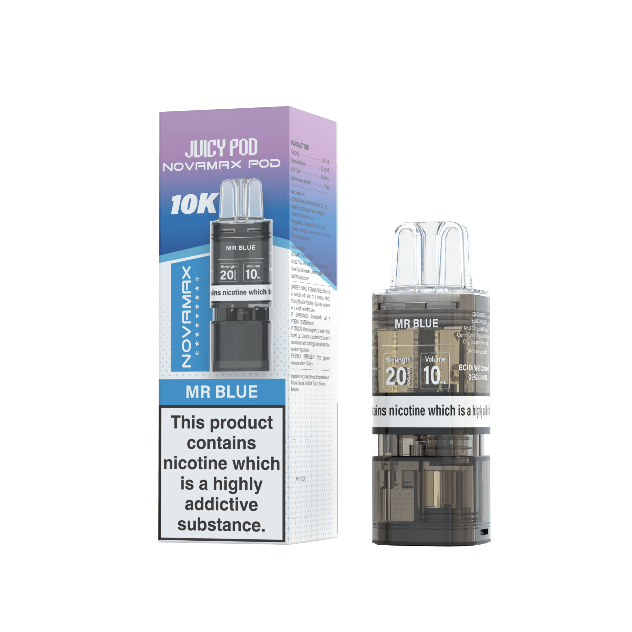 Juicy Pod Novamax 10k Replacement Pods - #Simbavapeswholesale#