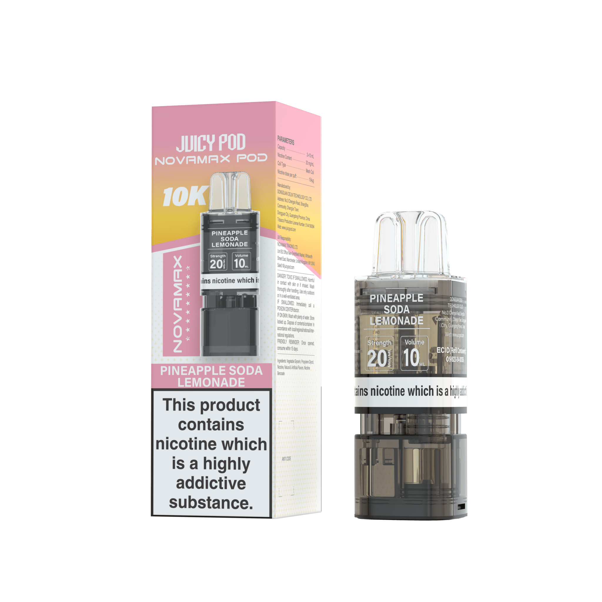 Juicy Pod Novamax 10k Replacement Pods - #Simbavapeswholesale#