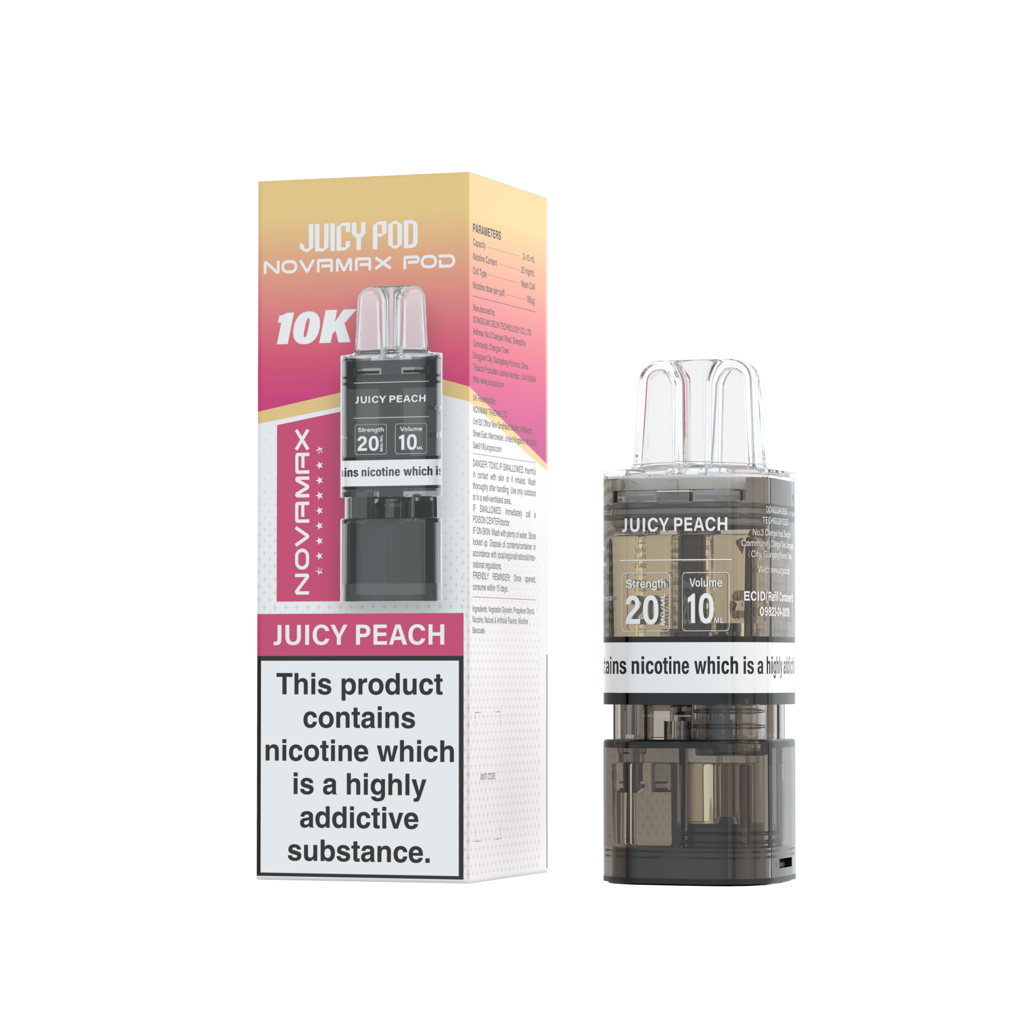 Juicy Pod Novamax 10k Replacement Pods - #Simbavapeswholesale#