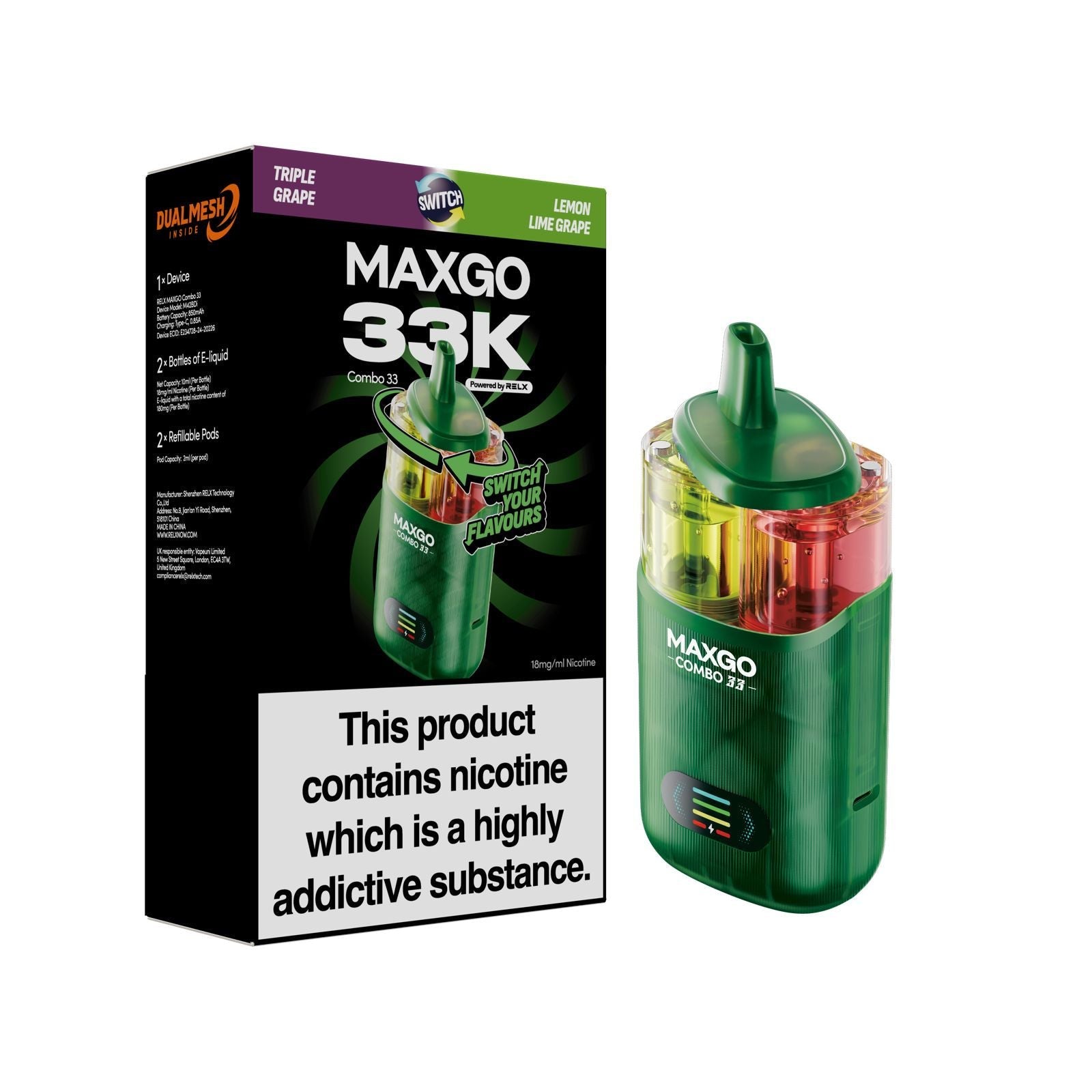 MAXGO 33k Disposable Vape Box of 5 - #Simbavapeswholesale#